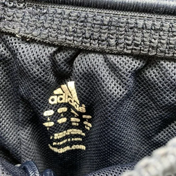 Adidas Sweatpants Men Large Blue Navy Athletic Outdoors Polyester Gym Vintage - Picture 7 of 13